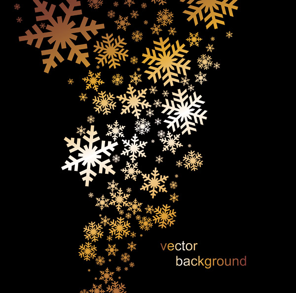 free vector Christmas decorations snowflakes composed of vector